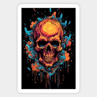 Far Out Skull Magnet